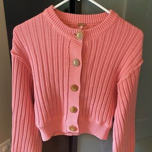 Free People Button Sweater